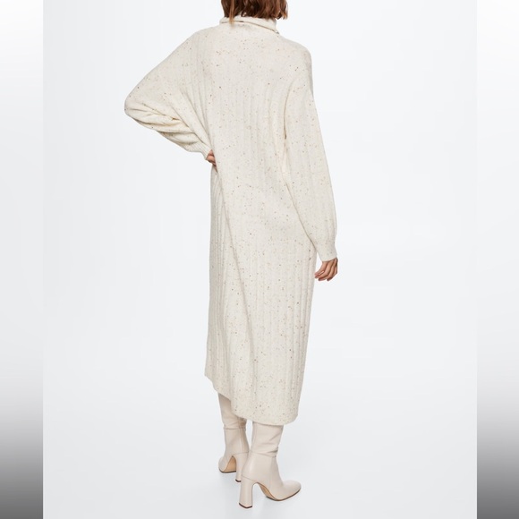 Mango Ribbed turtleneck maxi dress - Picture 2 of 13